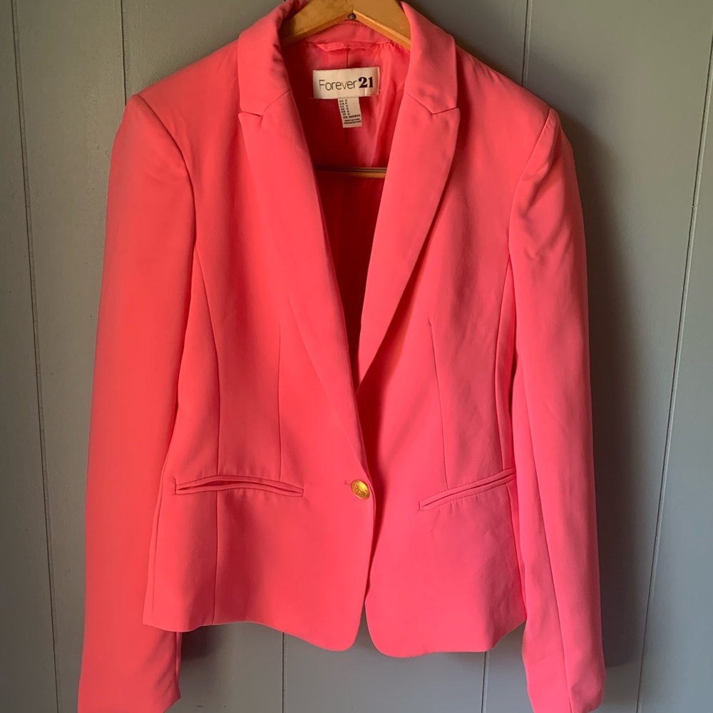 Hot pink forever 21 blazer